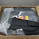 AOMSAZTO Car Seat Covers Full Set Fit for Dodge RAM 2002-2025 1500 2500 3500 Truck Pickup Crew Quad Cab with Curved Bench, Black