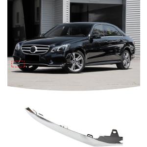 Front Bumper Chrome Trim Molding Compatible with Mercedes Benz E-Class Sedan 2014-2016 W212 E250 E350 E400 E500 E550 (Passenger's Side/Right Side: A2128852874)