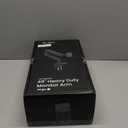 EVEO Premium Single Monitor Arm 14"34", Adjustable Gas Spring Monitor Mount, Single Arm Desk Mount for 34 Inch Computer Screens, VESA Compatible Stand with Clamp and Grommet Base  Black