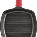 Lodge Manufacturing Company Lodge Cast Iron 10.5-inch Square Grill Pan, Black