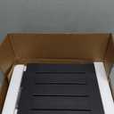 HDPS Shower Bench Seat for for Inside Shower, Waterproof Shower Stool, Heavy Duty Bathroom Poly Shower Chair Seat for Shaving Legs, 2 Tier Black Shower Foot Rest Stool with Adjustable Feet, Non-Slip