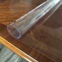 Hard-Floor Chair Mats Clear Chair Mat Office Chair Mat for Hardwood Floors, Clear Table Protector Mat, Waterproof Non Skid Floor Rugs, Floor Mats for Computer Desk Multiple Sizes Chairmats (Size: Round 4')