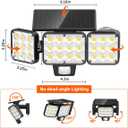 Solar Flood Light Outdoor 4 Pack, 3500LM Super Bright Motion Sensor Outdoor Lights, Solar Lights Outdoors Waterproof, Upgrade Glass Panel, 270 Wide Angle LED Security Spot Light for Outside Yard