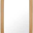 16X22 Brown Carved Wood Mirror