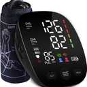 Blood Pressure Monitor Automatic Upper Arm Blood Pressure Cuff, 9"-21" Adjustable Extra Large Bp Cuff with Clear LED Display, Dual User 240 Set Memory Digital Bp Machine for Home Use with Carrying Bag