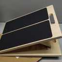 Portable Wooden Slant Board for Calf Stretching Squats Calf Stretcher Pilates Physical Therapy Equipment Adjustable Incline Board for Knees Ankle Heel Feet Leg