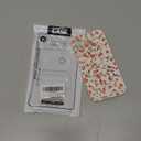 Compatible with iPhone 14 Pro Case Cute Aesthetic Flower Floral Vintage Rose Pattern Design for Women Girls Soft TPU White Back Shockproof Protective Phone Cover