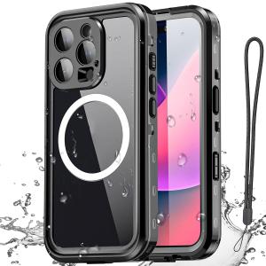 AICase Waterproof Case for iPhone 16 Pro(6.3") with MagSafe Clear Water Proof,Snowproof,Dustproof and Shockproof,IP68 Real 360 Full Body Protection Fully Sealed Underwater Cover for iPhone 16 Pro
