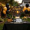 Class of 2026 Graduation GRAD LED Sign Light, USB Powered Graduation Cap Night Light for 2026 Grad Party Decor, Bedroom, Desk, Graduation Gift
