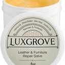 LUXGROVE Leather & Furniture Repair Salve- Polisher, Leather Cleaner & Conditioner to Soften, Protect & Restore Leathercraft, Leathers Soap for Car Seat, Couch, Shoe, Purse, Boot & Saddles - 4oz