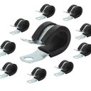 EverTrust Flexigrip Stainless Steel Cable Clamps 1/2". Stainless Steel with Ribbed Rubber Lining. Suitable for garden, automobile, garage, home, kitchen. Fits 1/2" or 12.7mm OD. (20pcs) Pack of 2