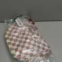 Checkered Crossbody Bag Nylon Bum Bags for Women Spacious Handbags Checkered Purse Fanny Packs with Shoulder Strap (Light Brown Checkered)