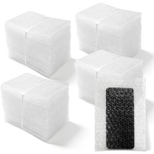 200 Pack Bubble Wrap Pouches, 7.8 x 5.7 Inch Double Walled Bubble Foam Wrap Cushioning Bags for Moving, Storage, Packing, Shockproof - Clear