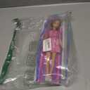 Barbie Fashionistas Style Doll #249 with Blonde Hair, Wearing Pink Paisley Skirt, Pink Paisley Shirt, White Platform Sandals