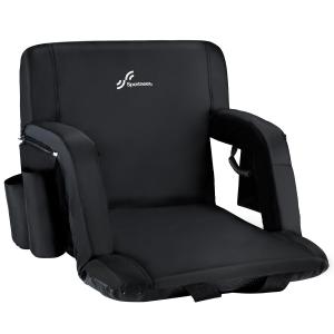 Sportneer Stadium Seats for Bleachers, Bleacher Chairs with Back and Cushion