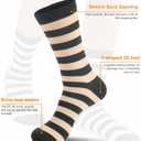 Striped Socks Tube Socks Retro Style Colorful Crew Funny Sock (Small, Multicolor 07)