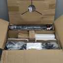 Dimmable Floor Lamp - 3 Lights Arc Floor Lamps for Living Room, 1000LM Modern Tall Standing Lamp with White Shades & Heavy Base, Mid Century Tree Floor Lamp for Bedroom Office, 3 LED Bulbs Included (Matte Black-White Linen Shades)