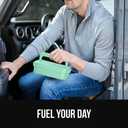 GORILLA GRIP BPA-Free Leakproof Bento Lunch Box for Women, Men, Kids, On-the-go Easy to Carry Handle, Microwave Safe Hot or Cold Food Container, Lid Includes Built-In Utensil Set, 1 Tier Style, Mint