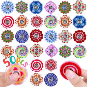 50 Pack Fidget Spinner for Kids Easter Basket Stuffers Mini Sensory Fidget Toys Bulk Adults Kids with Autism ADHD, Easter Egg Fillers Anxiety Toys Stress Relief Fidgets Classroom Prizes
