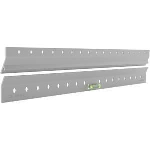 OOK 533212 French Cleat Mirror and Picture Hangers with Hardware, 200lb, Aluminum (13 Piece) (18" Length, 200lb)