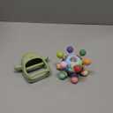 2 Pack Baby Teething Toys 0-6 6-12 Months, Multi-Functional Food Grade Silicone Baby Montessori Sensory Teether Toys & Teething Mittens, Soothing Chew Baby Toys for Newborn Infant Sucking Needs (Blue & Green)