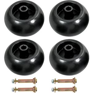 4Pcs Lawn Mower Anti Scalp Deck Wheel Kit Compatible with Bad Boy 022-5234-98 Exmark 103-3168 103-4051 103-7263 1-603299 & Many Bore 5/8 Wheel Size