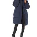 Amazon Essentials Women's Oversized Long Puffer Jacket, Navy, 5X