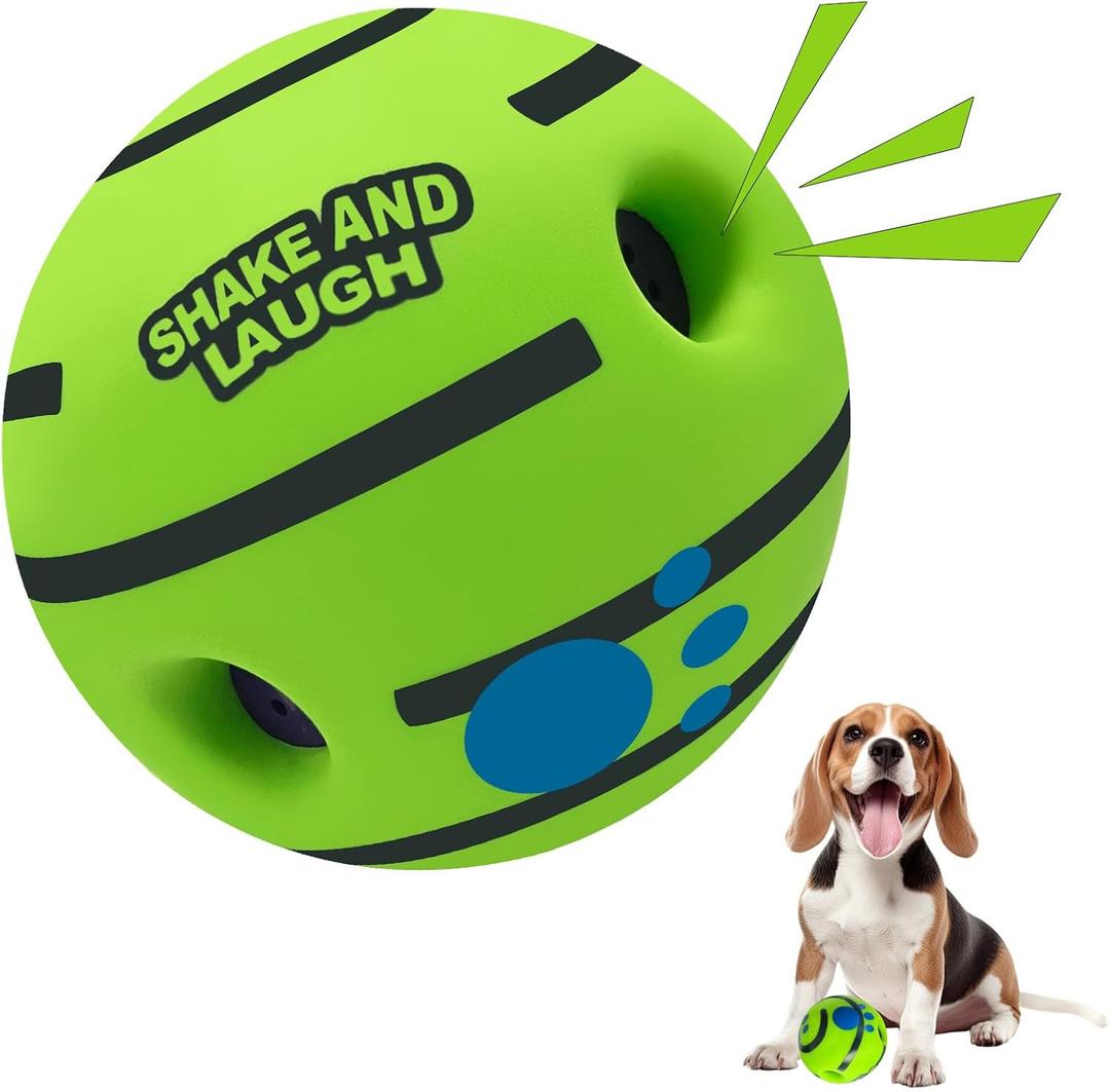 Dog Toys Ball, Interactive Dog Ball, Shaking with Gibbering Sound, for Training & Herding, M, 3.46 in (8.8 cm) (Classic)