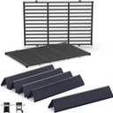 Grill Parts for Weber Spirit 300 and Spirit II 300 Series, 15.3" Flavorizer Bars & Grill Grates for Weber Spirit E-310 E-315 E-330 Series Grills with Front Control Knobs, Replace for Weber 7636 7638