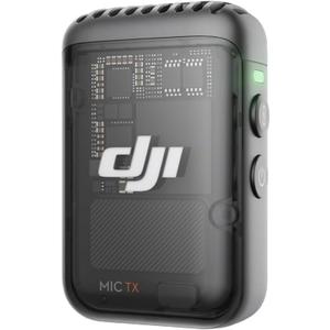 DJI Mic 2 Transmitter (Shadow Black), Wireless Microphone with Intelligent Noise Cancelling, 14-Hour Internal Recording, 6-Hour Battery, Magnetic Attachment, Bluetooth Microphone, YouTube, Vlogs