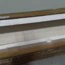 Reallnaive 36" x 4" Marble Vanity Sidesplash Pure White Bathroom Vanity Backsplash Engineered Stone Side Splash for Bathroom Sink Home Decoration, 38.2"L x 6.4"W