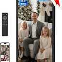 21.5 Inch Touchscreen Large Digital Picture Frame with FHD IPS Screen, 32GB WiFi Digital Photo Frame,Remote Control, Wall-Mountable, Share Photo/Video via Apps, Email, USB/Mirco SD, Black