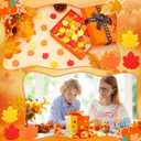 2 x 80pcs Mini Fall Maple Leaf Charms Polymer Clay Ornaments Fall Leaves Table Scatters Autumn Vase Filler for Thanksgiving Decoration Party Favors Arts Craft Supplies