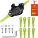 Rivershine ACFHRL2 Weed Wacker Head Replacement, Compatible with Ryobi 18V, 24V Trimmers, Compatible with Ryobi Weed Wacker Parts, with 10 Quickload Weed Wacker Blades (1 Head +10 Blades)