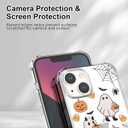 3 x Halloween Case for iPhone 14 Plus Pumpkin, Ghost Designed Soft Slim Fit TPU Anti-Scratch Shockproof Protective Mobile Cover Clear Phone Case for iPhone 14 Plus