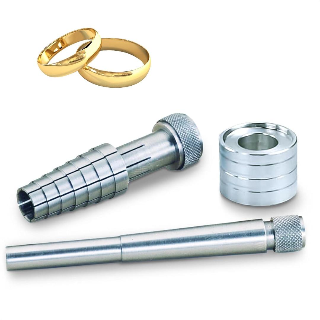 Ring Stretcher Tool Kit for Ring Sizes 6-10 Ring Expander for Gold, Silver & Soft Metals | Durable & Portable with Mandrel and Expander Rod | Easy-to-Use Sizing Tool for Jewelry at Home or Pro Use