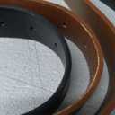 TRIWORKS 2 Pack Leather Belts for Women Fashion Waist Belt with Liquid Shapes Women Belt for Jeans Pants Dresses