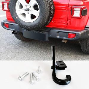 Tow Hook Kit Left Trailer Hitch Receiver for 2018-2023 Jeep Wrangler JL JLU Towing Accessories