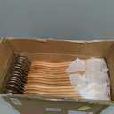Wooden Shirt Hangers - Pack of 30 Sturdy Wood Hangers, Ideal for Laundry & Everyday Use, Heavy Duty, Natural