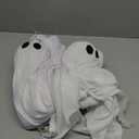 JOYIN 2 Pcs 47 Halloween Light up Hanging Ghost Decoration Outdoor, Halloween Flying Hanging Ghosts with Warm LED Light for Haunted House Prop, Front Yard Patio Party Decor Indoor Outdoor