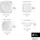 Karaca New Flava Bone China Dinnerware Set for 6, 24-Piece White Dinner Set, Lightweight & Durable Fine Bone China Plates and Bowls, Elegant Tableware for Everyday Dining and Special Occasions