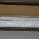 Grandekor Faux Wood Blinds Cordless,2" Horizontal Blinds with Iron Valance PVC Room Darkening Blinds & Shades for Windows,23" W x 36" H,White