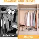 Closet Rods For Hanging Clothes, 17-40 Inch Adjustable Closet Rod, Stainless Steel Heavy Duty Closet Hanging Rod-Silver