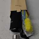 Ryaco Borosilicate Glass Water Bottle 1000ml/1L BPA-Free Leak Proof Ideal for School Home Office Travel Sport Yoga Gym Hot Cold Drinks with Portable Neoprene Carrying Sleeve and Sponge Brush (33.8 Ounces, Black)