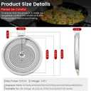 WB30T10130 Range 12 inch Dual Haliant Surface Element by puxyblue - Fit for GE Range Element - 12"/9" Dual Radiant Surface Element Replace AP4344395, PS2321564, AH2321564