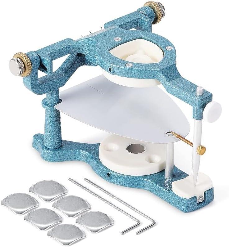 Dental Magnetic Articulator, Denture Articulator, Large Size Type C Articulator for Dental Labs, Dentists and Learning Students