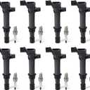 8PCS UF270 Ignition Coils Pack & 7092 Iridium Spark Plugs Compatible with Dodge Ram 1500/Dakota/Durango, for Jeep Grand Cherokee, Mitsubishi Raider V8 4.7L Replace# C1231, C-522, 5C1114