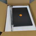 Under Sink Trash Can 7.4Gal 30Qt Pull Out Trash Can Under Cabinet 13" Wx17 Hx19 D, Cabinet Trash Can Pull Out Kit Sliding Garbage Bin Under Counter, with A Metal Basket (Black + Metal Basket)