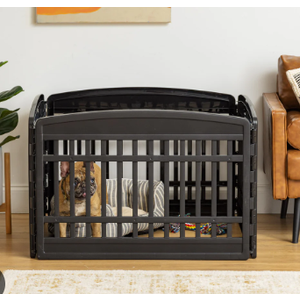24" Exercise 4-Panel Pet Dog Playpen without door