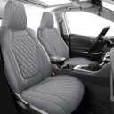 MIROZO RAV4 Seat Covers Full Set Gray,Car Seat Covers Fits 2019-2025 Toyota RAV4 Non-Hybrid LE/XLE/Limited, Waterpoof Toyota RAV4 Seat Covers Car Seat Protector (Not for Adv & TRD-Off,Grey)